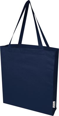 SHOPPER CON SOFFIETTO IN COTONE RICICLATO 140 gr